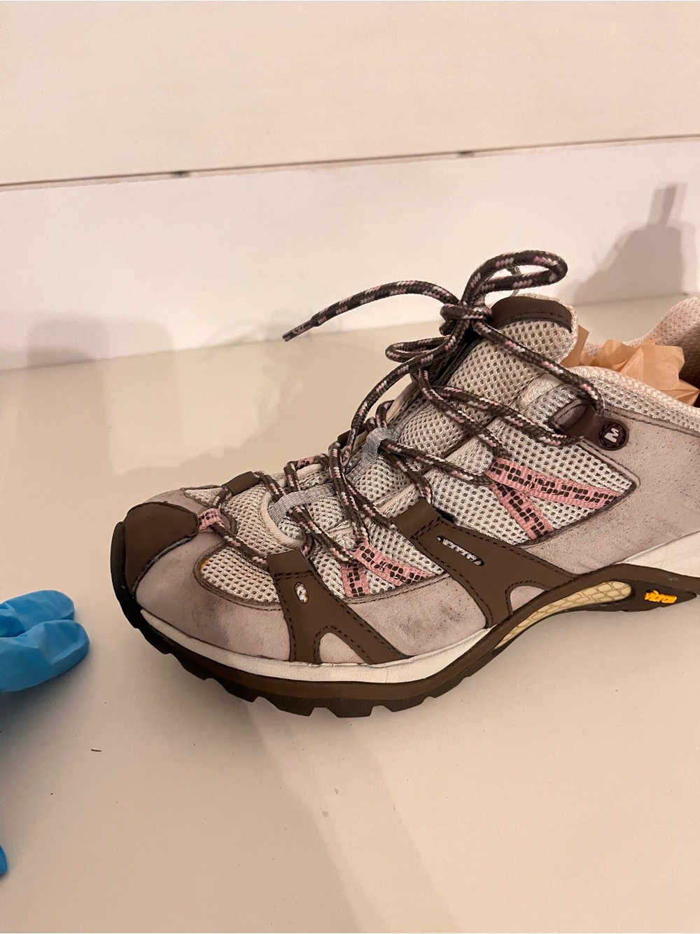 Merrell Siren Sport Hiking Shoes Elephant Pink Women’s 8 Vibram - Picture 15 of 16